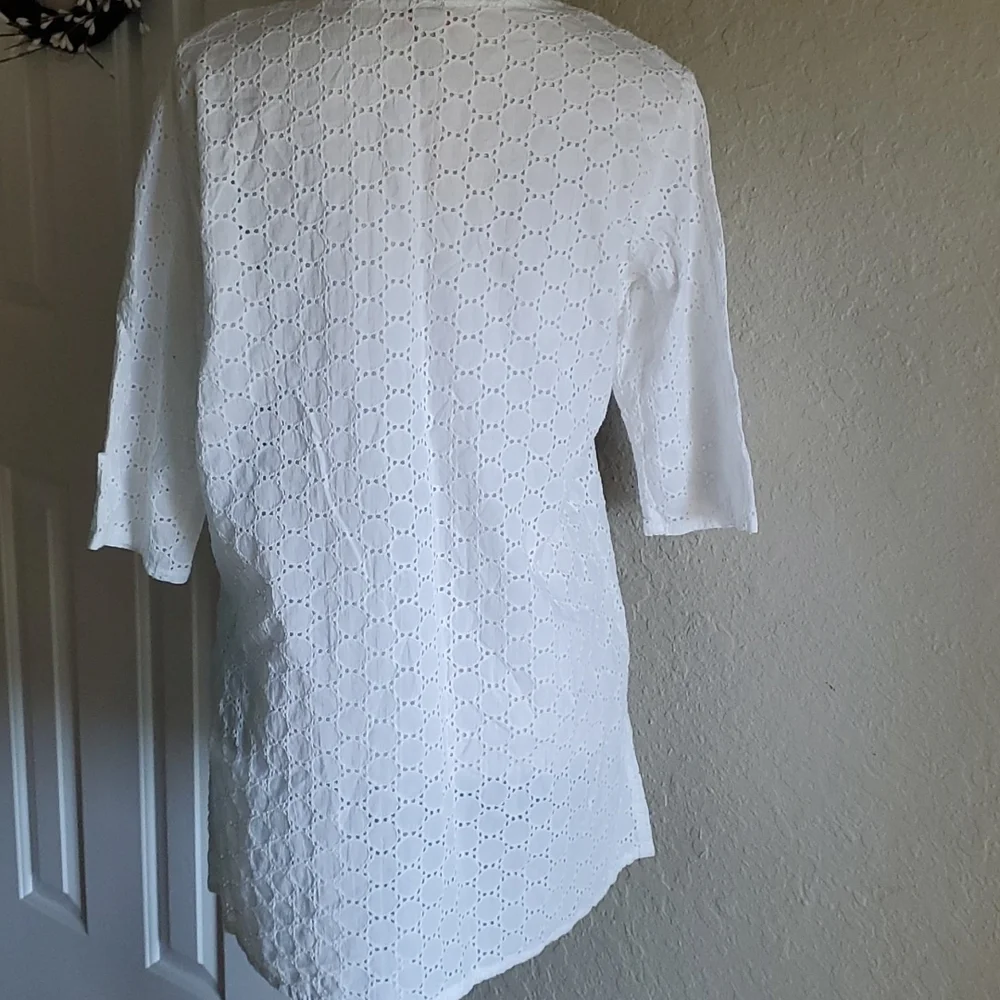 Eyelet tunic
